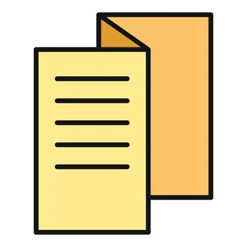 Document icon displaying organized papers for archiving and business Stock Illustration