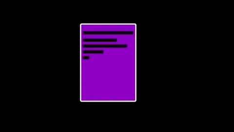 Document icon element animated Stock Footage 294938057