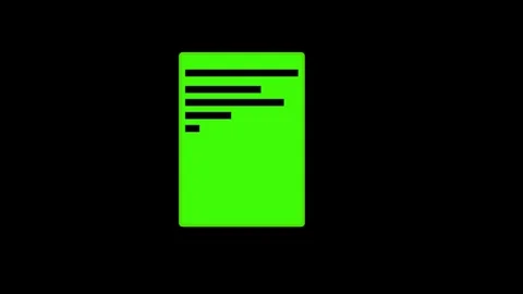 Document icon element animated Stock Footage 294938060