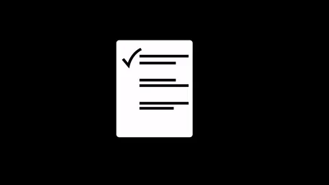 Document icon element animated Stock Footage 294938061