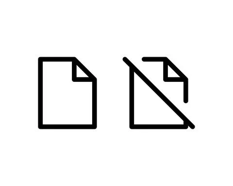 Document icon. File, text document, a sheet of paper document. symbol for mod イラスト素材