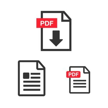 Document icon flat image. Document vector download icon. Document Web icon se 스톡 일러스트