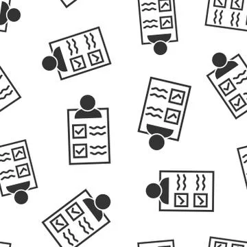 Document icon in flat style. Report vector illustration on white isolated bac Stockillustratie