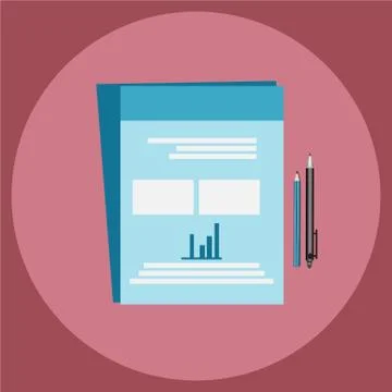 Document icon. 스톡 일러스트