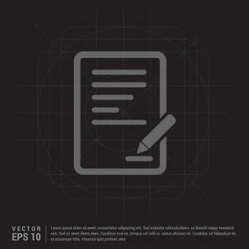 Document Icon Stock Illustration