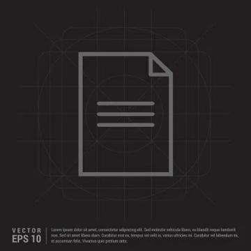 Document Icon Stock Illustration