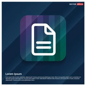 Document Icon Stock Illustration