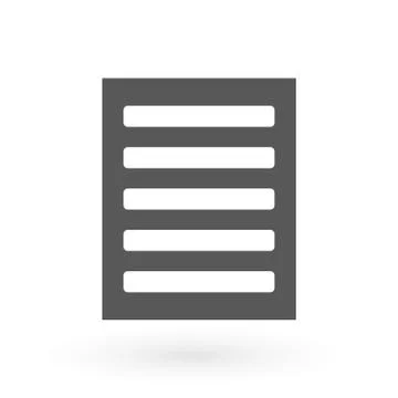 Document icon illustration isolated vector sign symbol. checklist icon, stock Stock Illustration