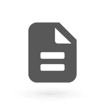 Document icon illustration isolated vector sign symbol. checklist icon, stock Stock Illustration