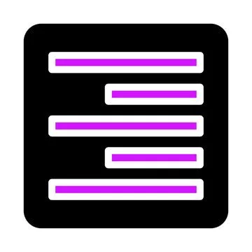 Document Icon, List, Paragraphs, Text, Content Illustrazione stock
