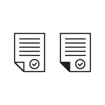 Document icon, Paper flat icon, File icon vector design Stock Illustration