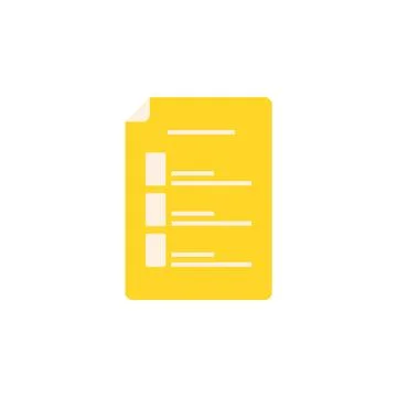 Document icon. paper icon symbol Stock Illustration