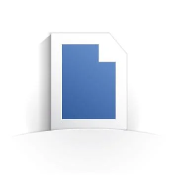 Document icon paper Stock Illustration