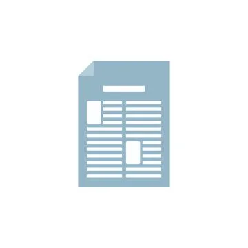 Document icon. paper sheet checklist. business icon Stock Illustration