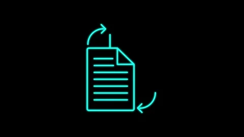 Document icon with pen sign animation. Documents checklist with a pen icon .. Stock Footage 304023647