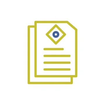 Document Icon, Report, File, Information, Data イラスト素材