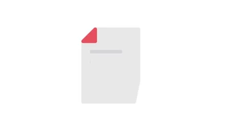 Document icon representing a file or text document, typically used in digit.. Stock Footage 332855154