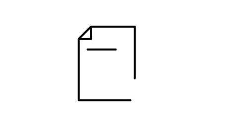 Document icon representing a file or text document, typically used in digit.. Stock Footage 332855194
