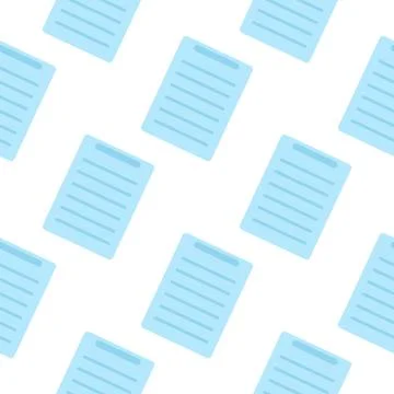 Document Icon seamless pattern. Flat design symbol Stock Illustration