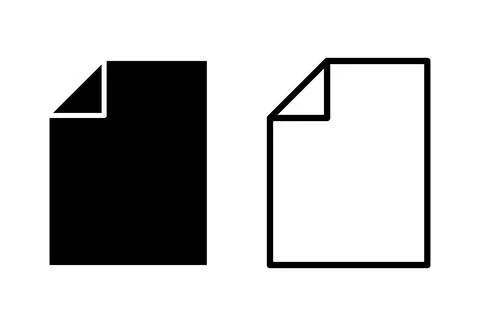Document icon set. Paper icon. File Icon Stock Illustration