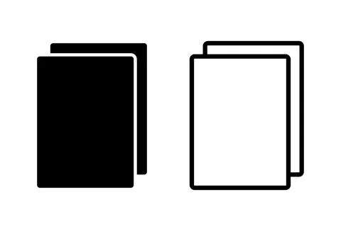 Document icon set. Paper icon. File Icon Stock Illustration