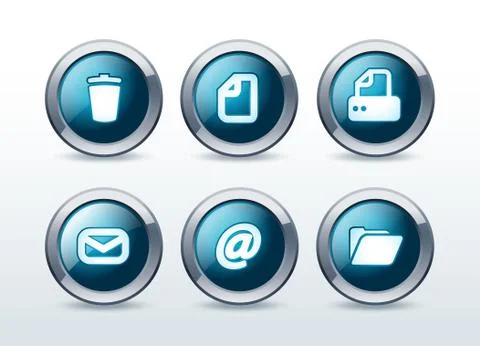 Document icon set vector illustration Stock Illustration