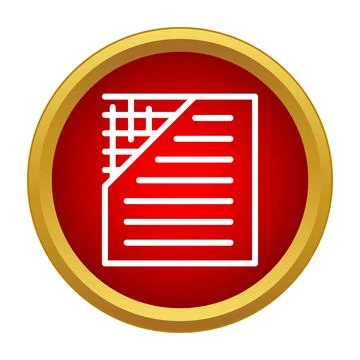 Document icon showing data and structural layers イラスト素材