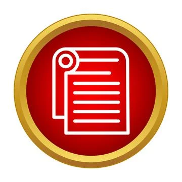 Document icon showing list of papers Illustrazione stock