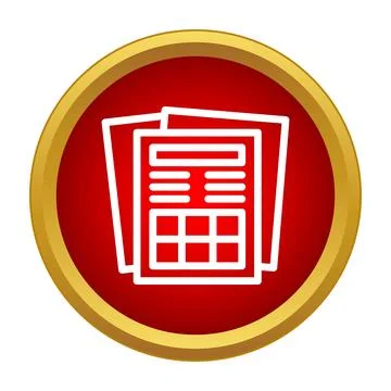 Document icon showing report data and business management Stock Illustration