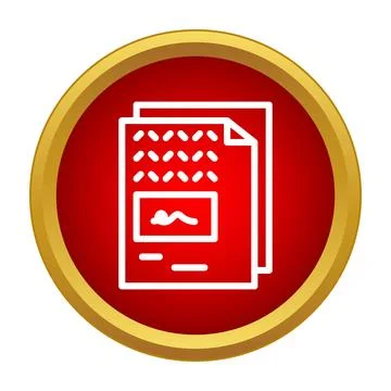 Document icon showing signed approved paper files Illustrazione stock