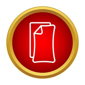 Document icon showing two paper sheets イラスト素材