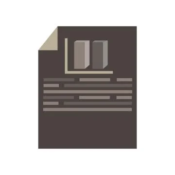 Document icon vector contract paper pen writing hand flat sign business desig Stock Illustration
