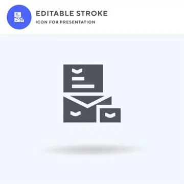 Document icon vector, filled flat sign, solid pictogram isolated on white, logo Stock-Illustration