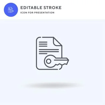 Document icon vector, filled flat sign, solid pictogram isolated on white, logo Illustrazione stock