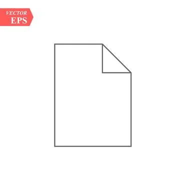 Document icon vector flat illustration. Isolated documents symbol. Paper pa.. Stock Illustration