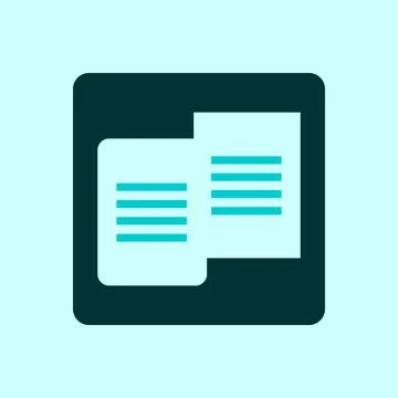 Document icon vector illustration. File symbol Stock Illustration