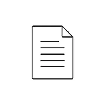 Document icon vector illustration Stock Illustration