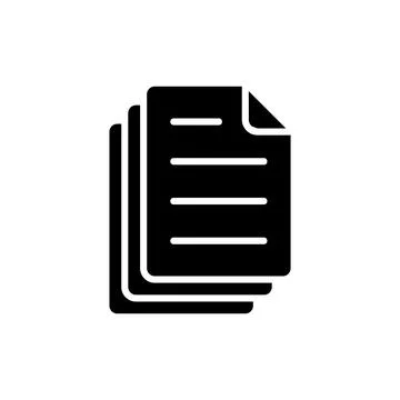 Document icon vector illustration. Paper sign and symbol. File Icon Stock Illustration