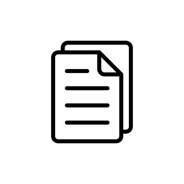 Document icon vector illustration. Paper sign and symbol. File Icon Stock Illustration