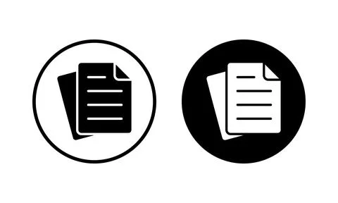 Document icon vector illustration. Paper sign and symbol. File Icon Stock Illustration