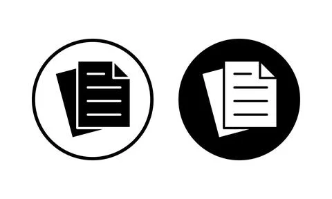 Document icon vector illustration. Paper sign and symbol. File Icon Stock Illustration