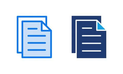 Document icon vector illustration. Paper sign and symbol. File Icon Stockillustratie