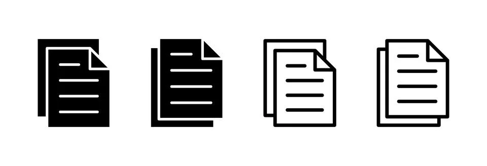 Document icon vector illustration. Paper sign and symbol. File Icon Stock Illustration