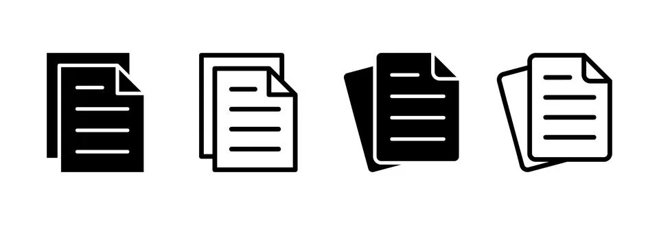 Document icon vector illustration. Paper sign and symbol. File Icon Illustrazione stock
