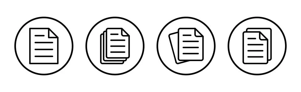 Document icon vector illustration. Paper sign and symbol. File Icon 스톡 일러스트