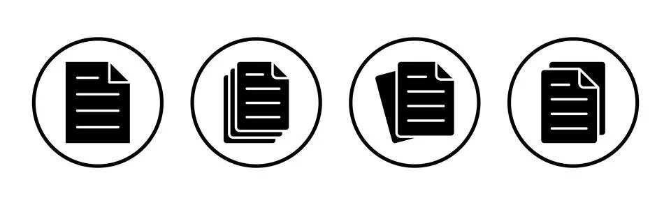 Document icon vector illustration. Paper sign and symbol. File Icon 스톡 일러스트