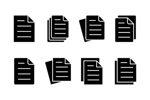 Document icon vector illustration. Paper sign and symbol. File Icon Ilustración de archivo