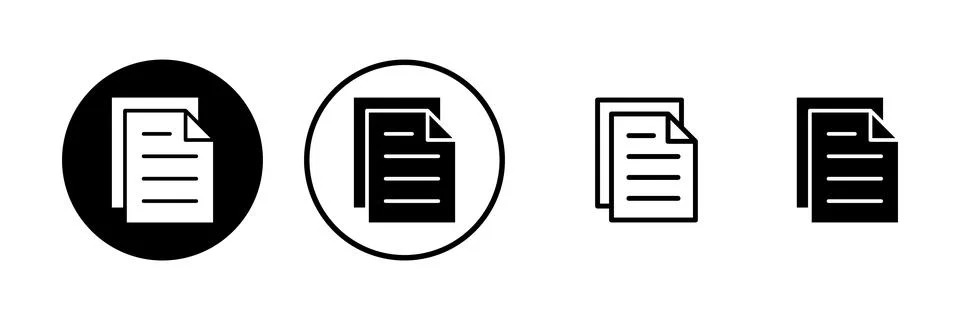 Document icon vector illustration. Paper sign and symbol. File Icon Stock Illustration