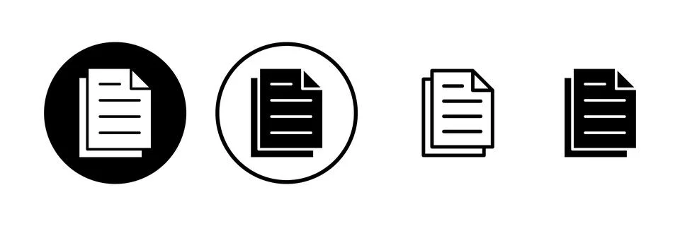 Document icon vector illustration. Paper sign and symbol. File Icon Stockillustratie