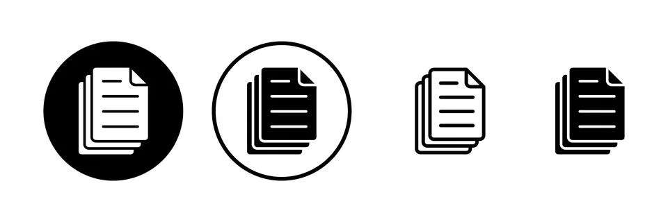 Document icon vector illustration. Paper sign and symbol. File Icon Stock-Illustration